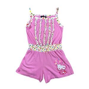 Y2K Hello Kitty Ruffle Romper - 6Y